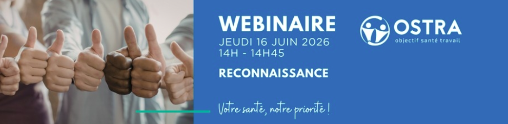 Semaine de la QVCT 2 Webinaire reconnaissance